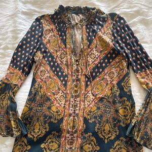 Free People Paisley Tunic Dress